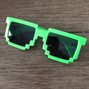 Minecraft kids green pixel sunglasses